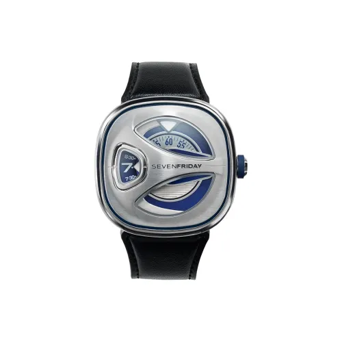SEVENFRIDAY ME Collection Automatic Mechanical Movement Men's Watches Watch 44.5*44mm Blue Dial