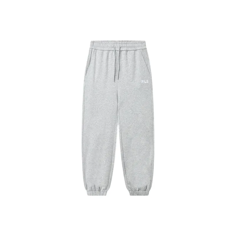 FILA Knitted Sports Pants Women's Cloud Gray Heather Gray-0