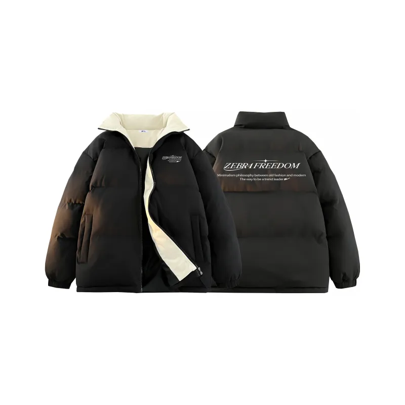 Warrior Ride The Wind Collection Open Ended Smile Collection Puffer Jacket Unisex-11