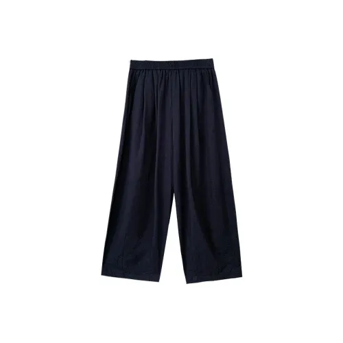 WUPODAMANVZHUANG Casual Pants Women's Canvas Blue