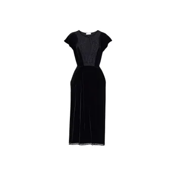 COACH FW21 Short Sleeved Dress Women's Black