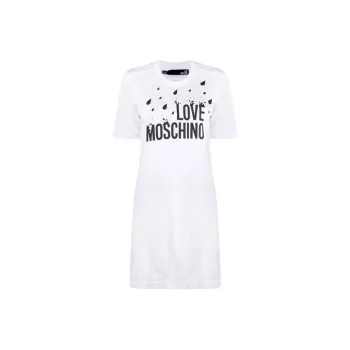 LOVE MOSCHINO Short Sleeved Dresses Women's White