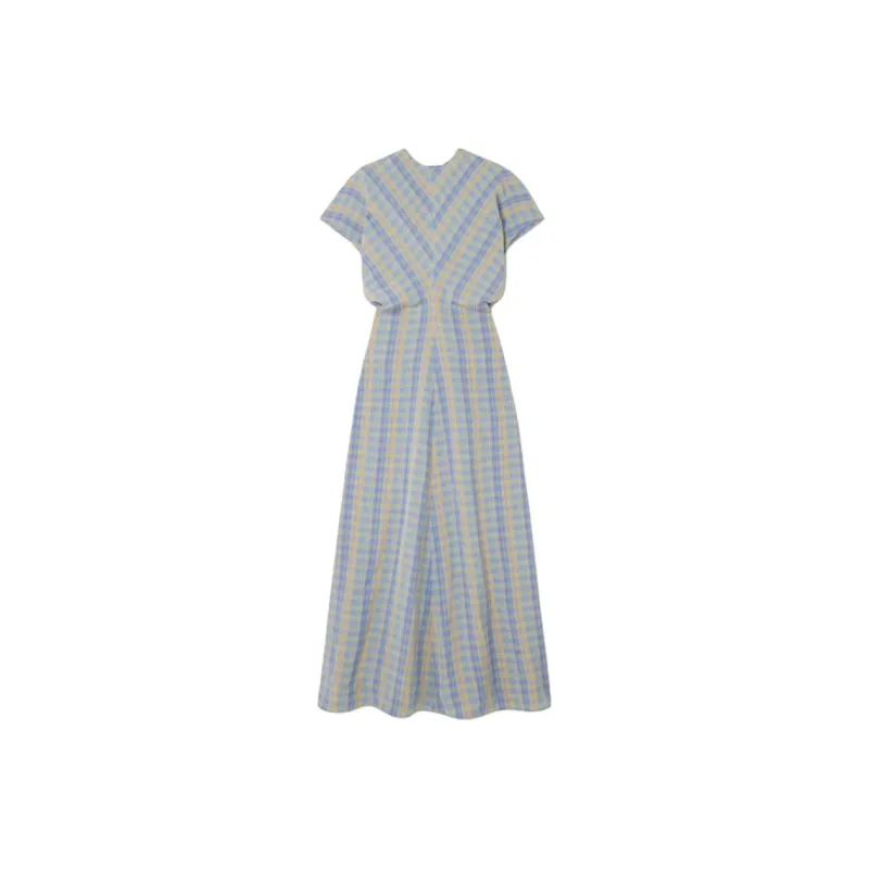 TOTEME Short-Sleeved Dresses Women's Blue-0