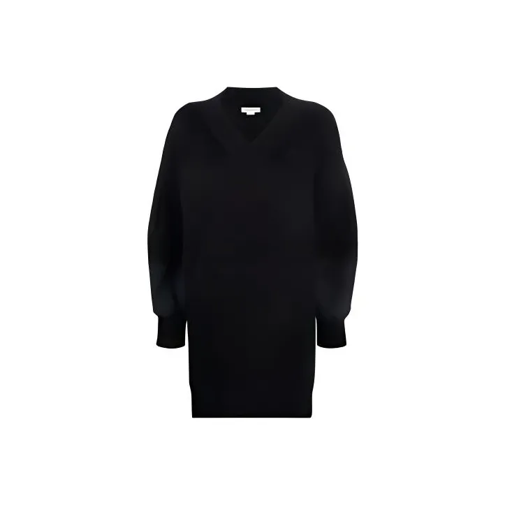 Alexander McQueen Long Sleeved Dresses Women's Black-0