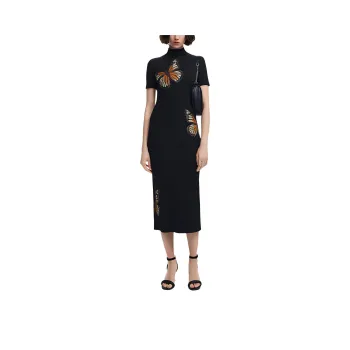 Desigual Short Sleeved Dress Women's Black