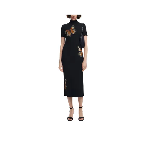 Desigual Short Sleeved Dress Women's Black
