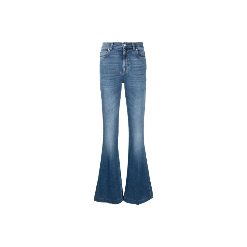 Alexander McQueen Logo Patch Flared Jeans-0