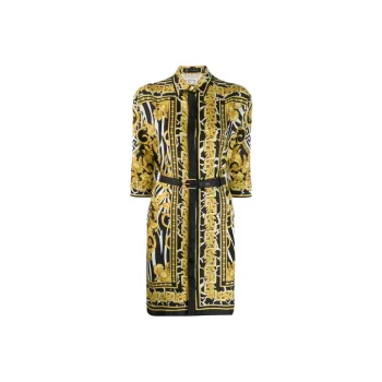 VERSACE Long-Sleeved Dresses Women's Yellow