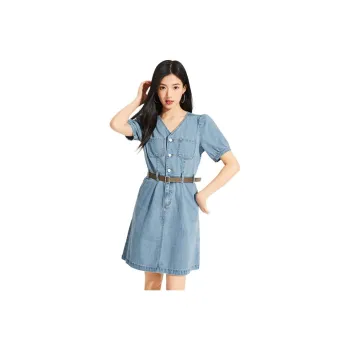 Hotwind Short Sleeved Dresses Women's Blue