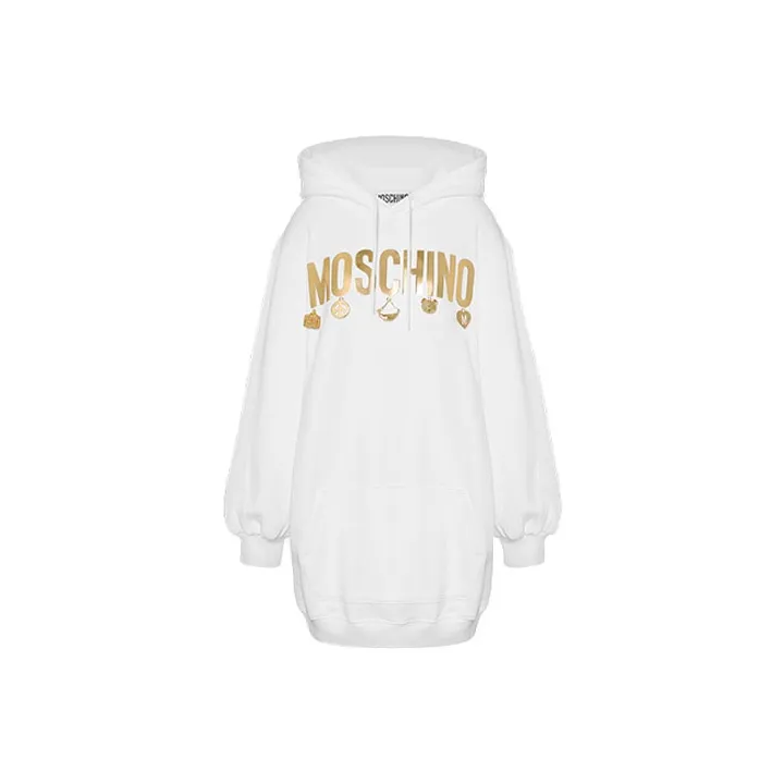 MOSCHINO Long Sleeved Dresses Women's White-0