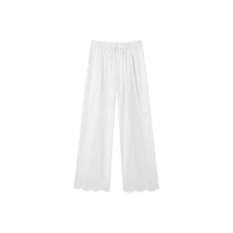 LEDIN Casual Pants Women's White-0