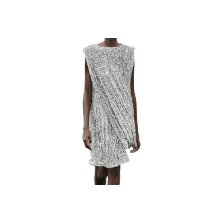 Givenchy Sleeveless Dresses Women's Silver-0