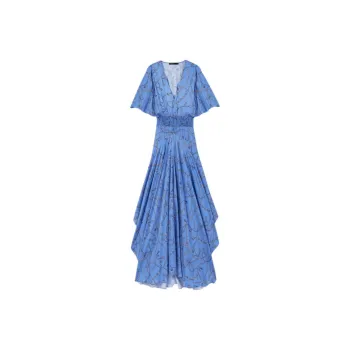 Maje Chain print Maxi Dress