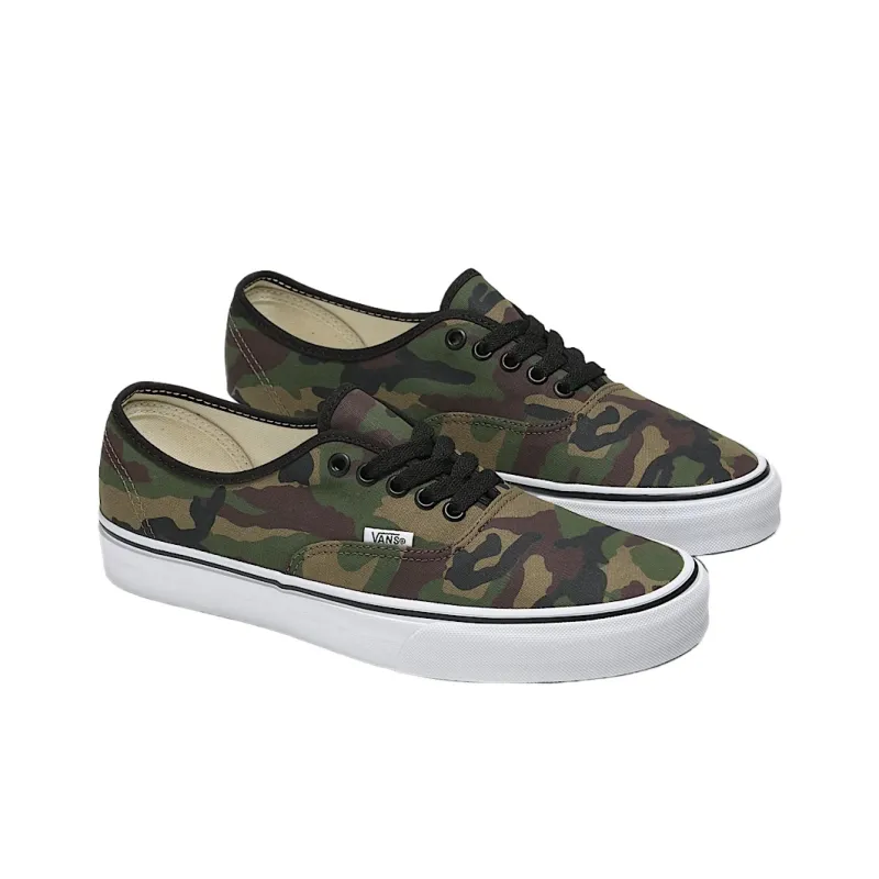 Vans Authentic Low Top Skateboard Shoes Unisex Camouflage-1