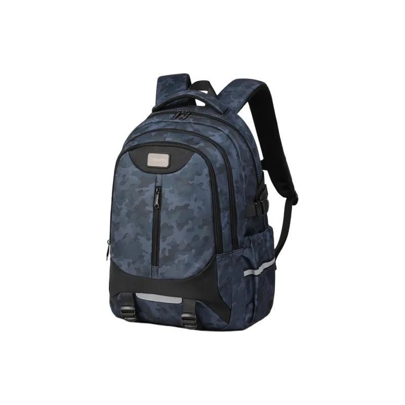 C°BANNER Fabric Laptop Bag Backpack Men's Camouflage Blue/Camouflage Black-2
