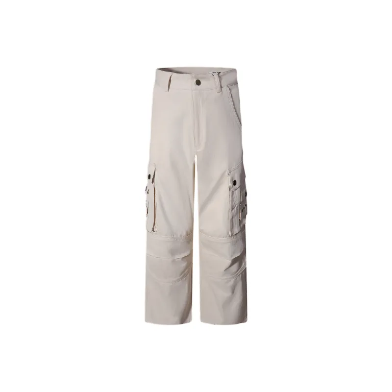 BEAR UNION Casual Pants Unisex Khaki-0