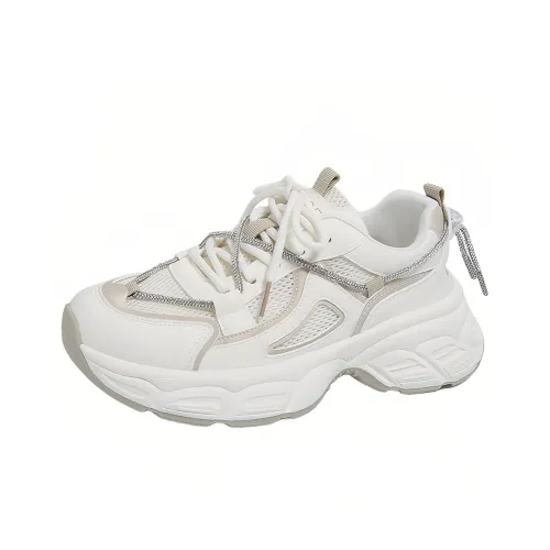 Daying Breathable Height Increase Low Top Chunky Sneakers Women's