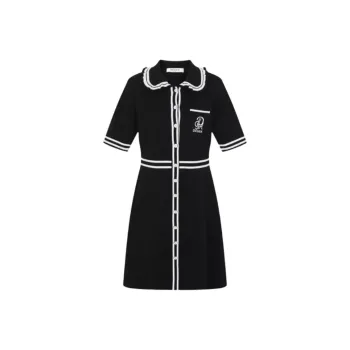 DEGAIA Short Sleeved Dresses Women's Black