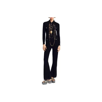 CHANEL Jumpsuits Women's Black