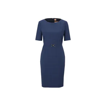 HUGO BOSS Short-Sleeved Dresses Women's Dark Blue