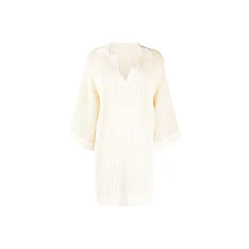 NANUSHKA Wingtip-collar Knitted Dress