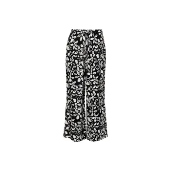 MARNI Floral Crepe Straight Trousers