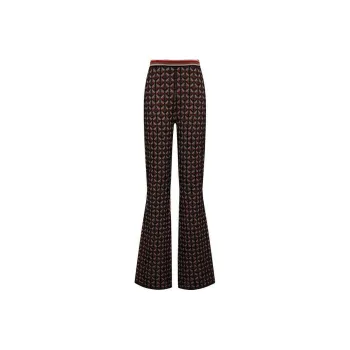DVF Diane Von Furstenberg Ashdon Knit Jacquard Pants