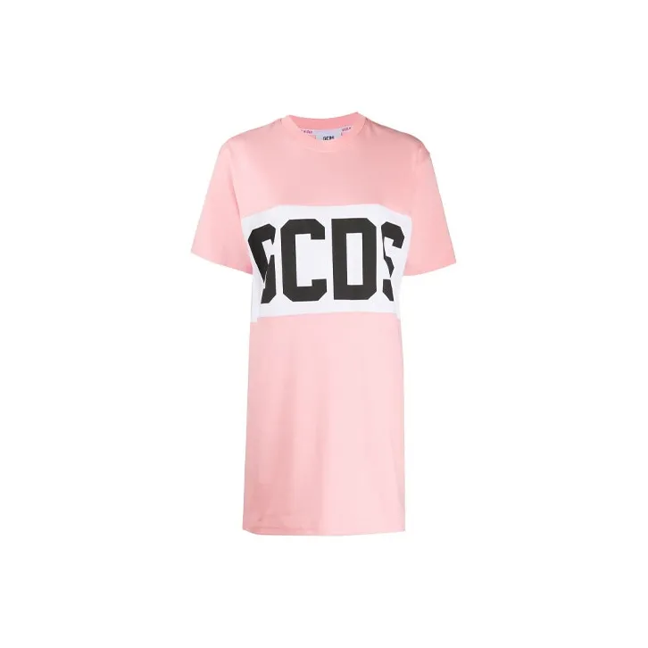 GCDS Short Sleeved Dresses Women's Pink-0