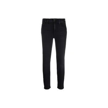 MOTHER High rise Cropped Skinny Jeans