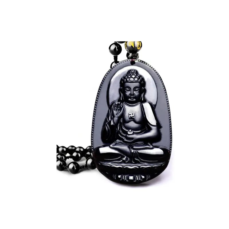 Liu Jinfu Obsidian Necklaces Unisex-11