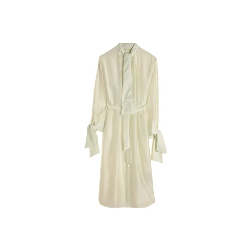 HOLZWEILER SS24 Long Sleeved Dress Women's Light Green-0