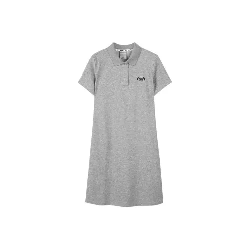 Skechers Short Sleeved Dresses Women's Medium Heather Gray
