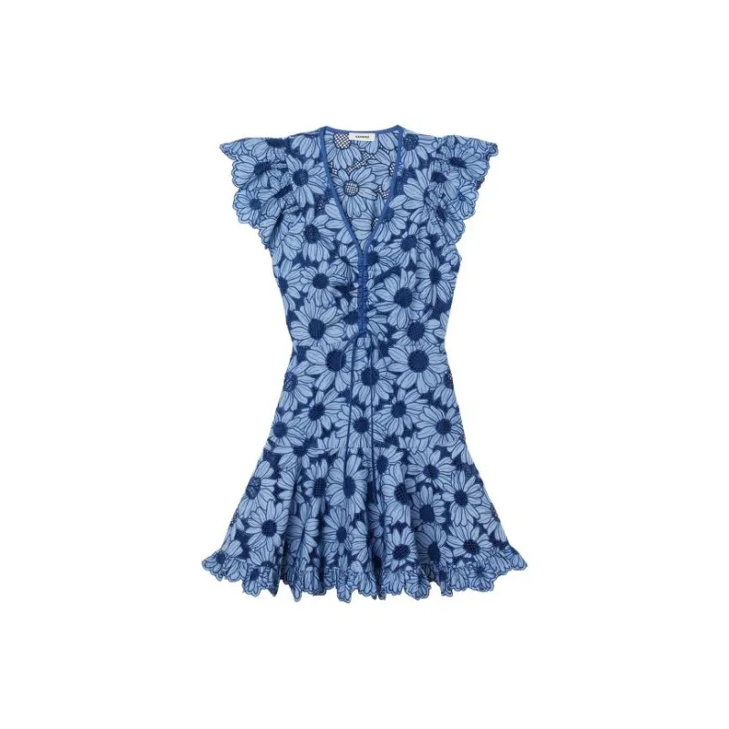 Sandro Sleeveless Dresses Women's Blue-0