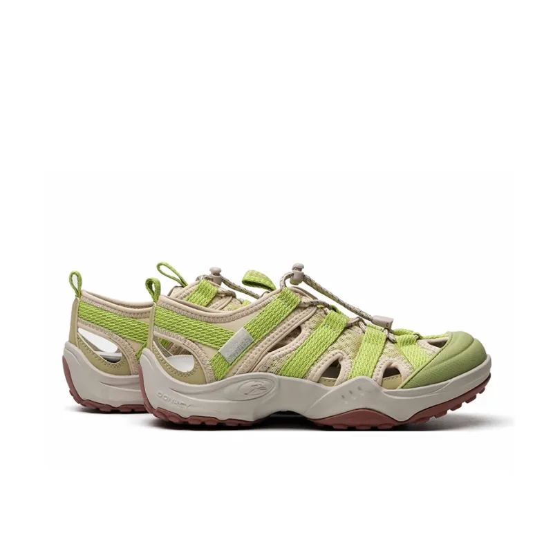 Mule Donkey Slip Resistant Waterproof River Trekking Shoes Unisex Light Grass Green-5