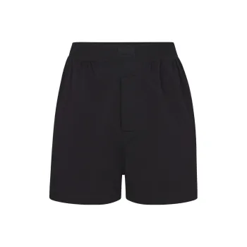 SKIMS Boyfriend Loose Boxer Casual Shorts Women's ONYX/Black