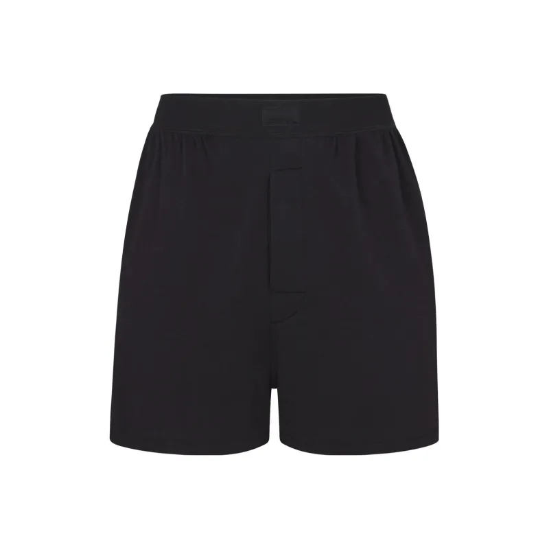 SKIMS Boyfriend Loose Boxer Casual Shorts Women's ONYX/Black-0