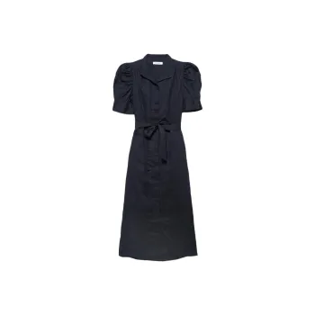 FRAME Short Sleeved Dress Women's Dark Blue