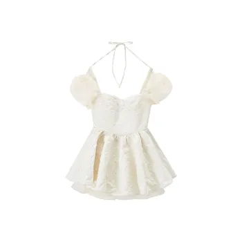 BloominGirls Short-Sleeved Dresses Women's White