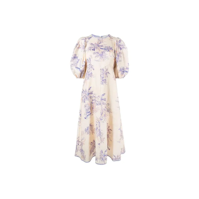 Zimmermann Short-Sleeved Dresses Women's Ivory-0