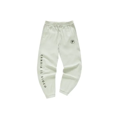 FILA FUSION UNIFORM Knitted Sweatpants Women's Tea Massage Green