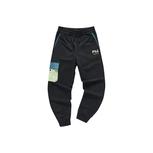 FILA FUSION Knitted Sweatpants Women's Pitch Black