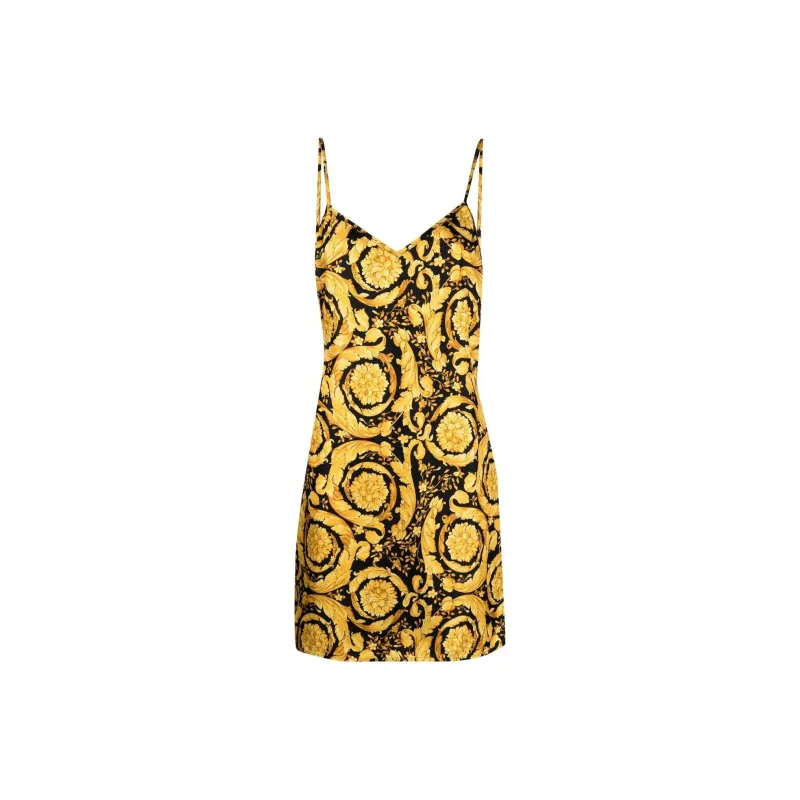 VERSACE Sleeveless Dresses Women's Yellow-0