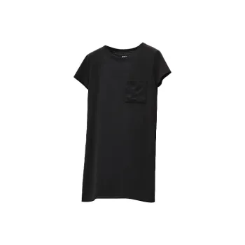 HERMES Short Sleeved Dress Women's Black