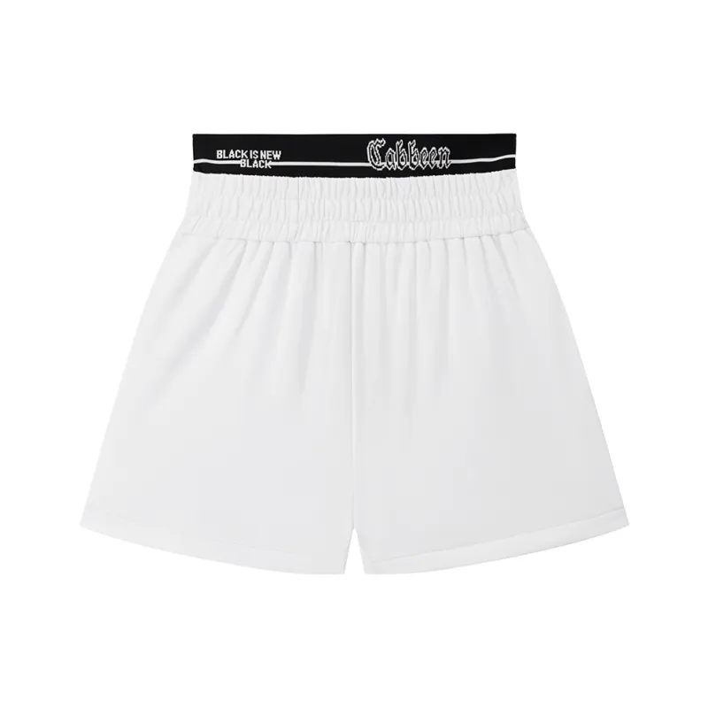 Cabbeen Casual Shorts Women's White-0