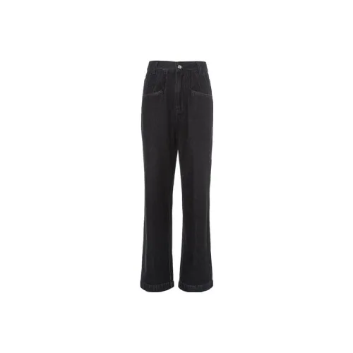 LOFT SHINE Wide Leg Moderate Jeans Women's Black