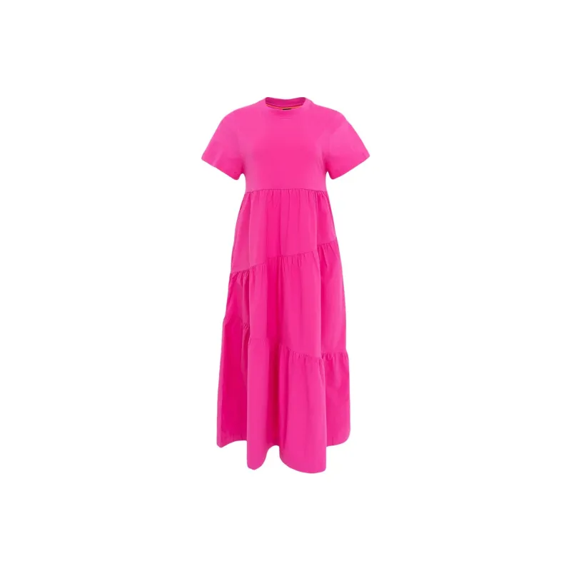 HUGO BOSS Short Sleeved Dress Women's Fuchsia-0