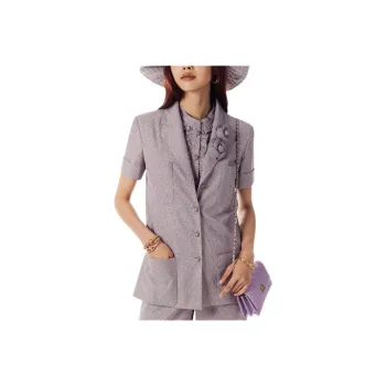 CHANEL 24 New Spring And Summer Arrivals Jackets Coats Women's Light Pink