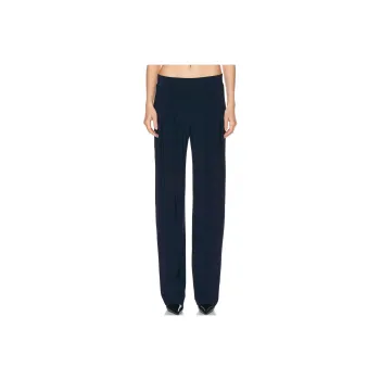 NORMA KAMALI High-waisted Straight-leg Trousers