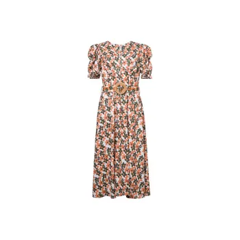 LOFT SHINE A-Line Skirt Dress Multicolor