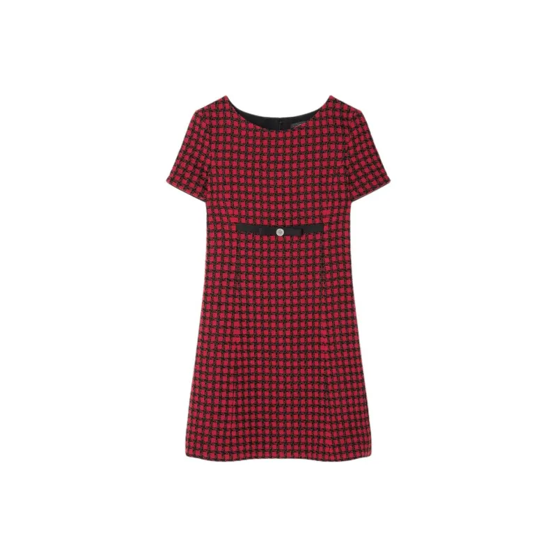 VERSACE Medusa '95 Checked Mini Dress-0